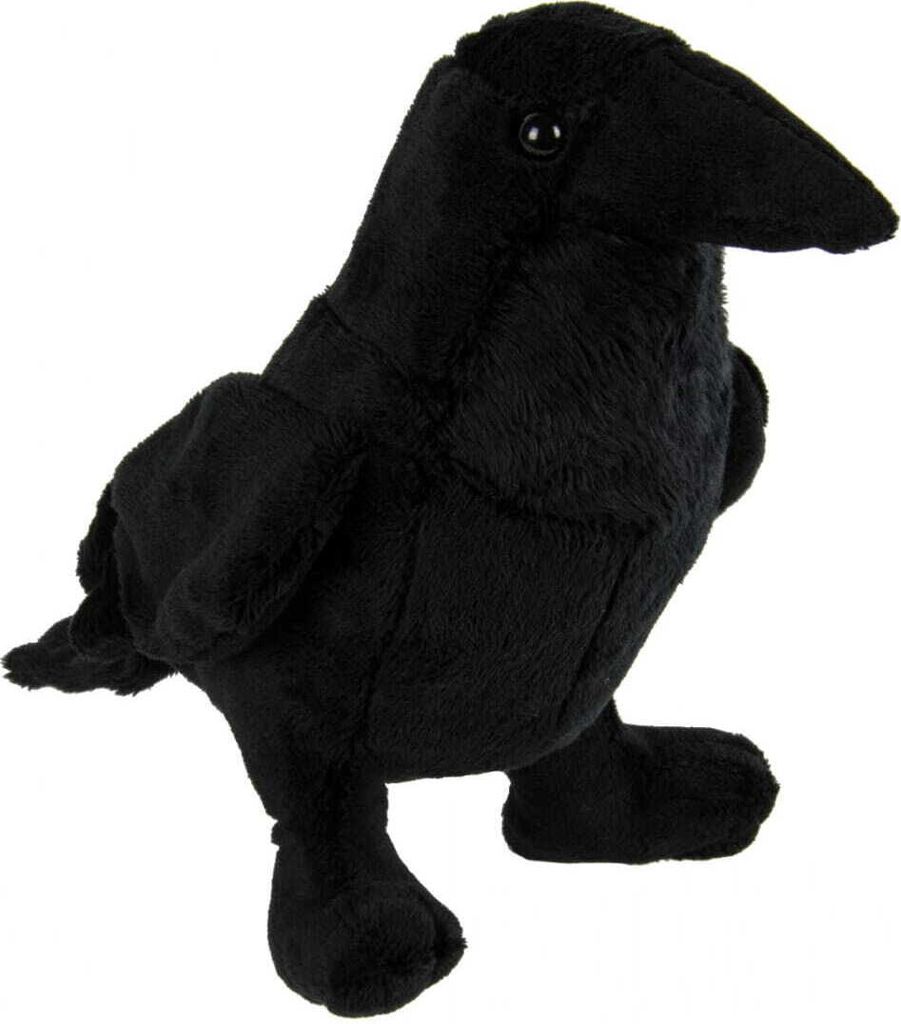 Plüsch Rabe 19cm als Geschenk für Kinder & Halloween-Fans oder als Deko