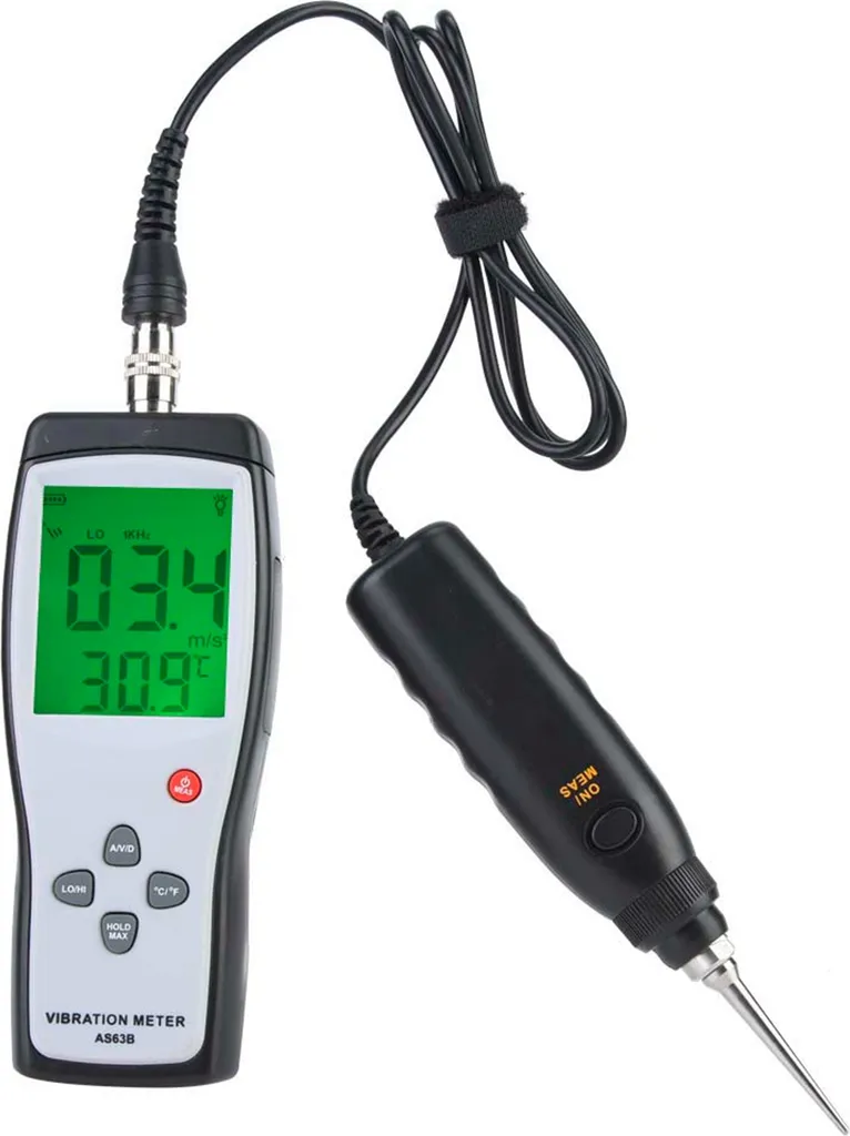 Testeur de vibrations LCD Vibrometer AS63B - Capteur haute précision - 6