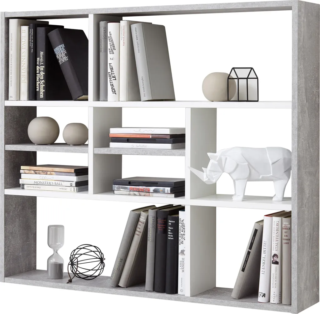 Étagère Mika 9 Compartiments L90 cm : Rangement Mural Robuste et Chic
