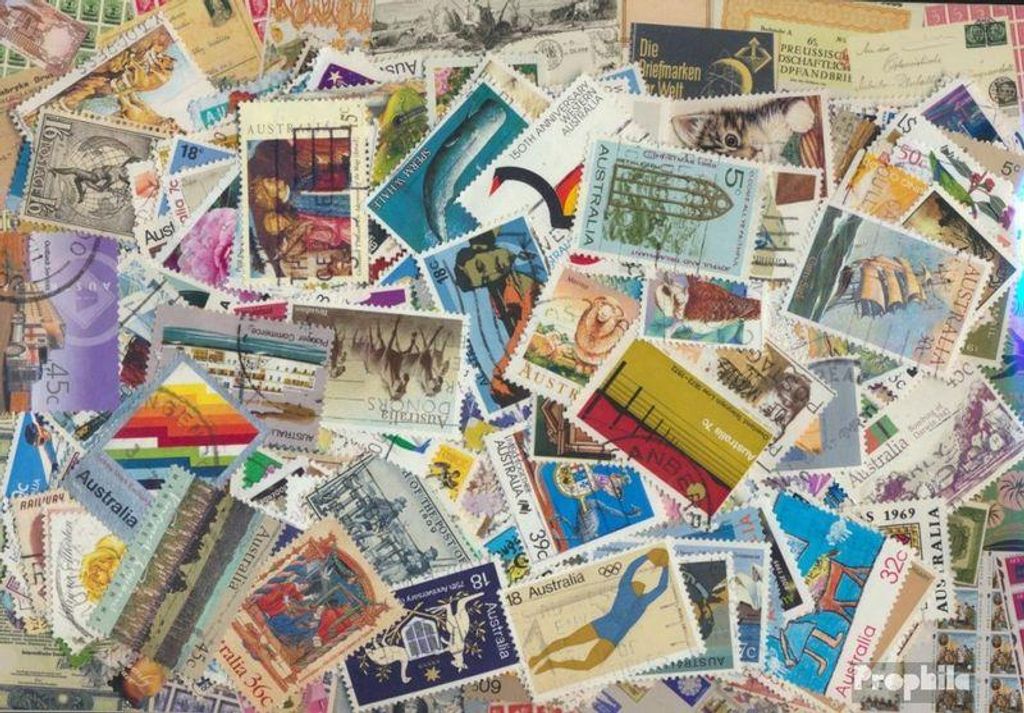 Briefmarken Australien 300 verschiedene Sondermarken Produktbild 