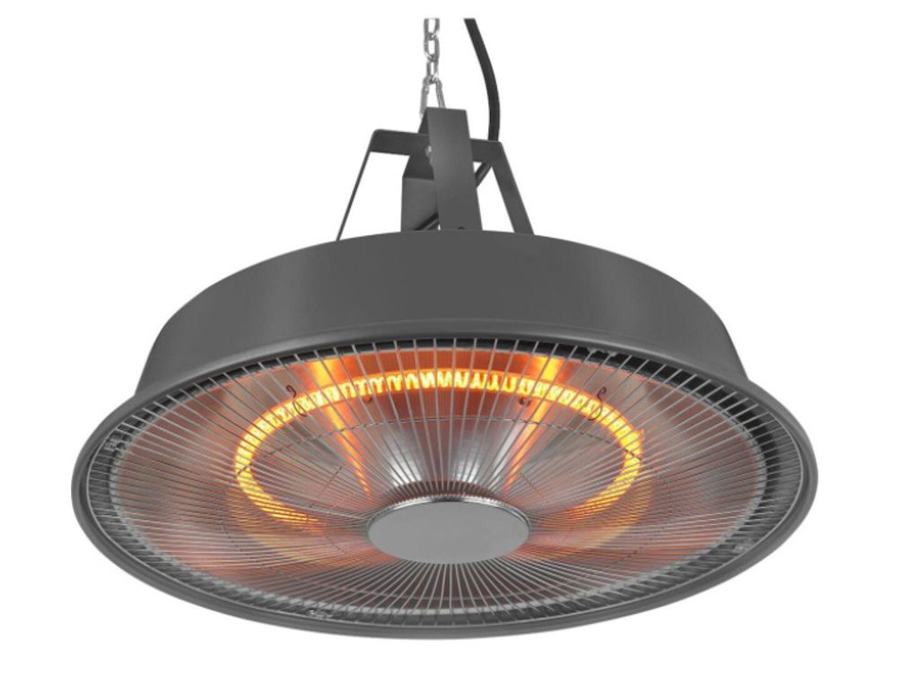 Perel Terrassenheizer 1500W Carbon, Deckenmontage mit Produktbild 