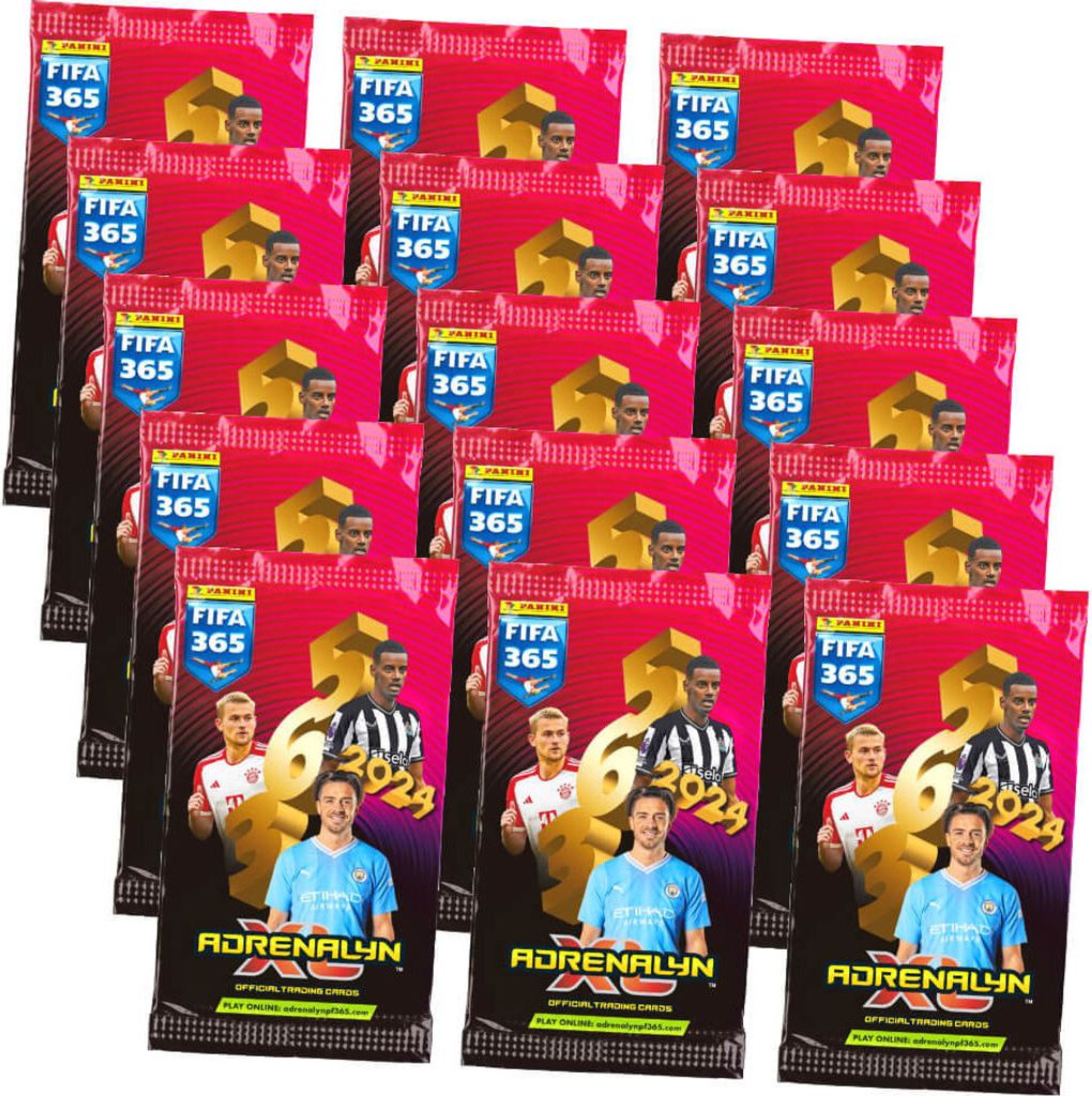 Panini Fifa 365 Karten 2024 - Trading Cards - 15 Booster Sammelkarten