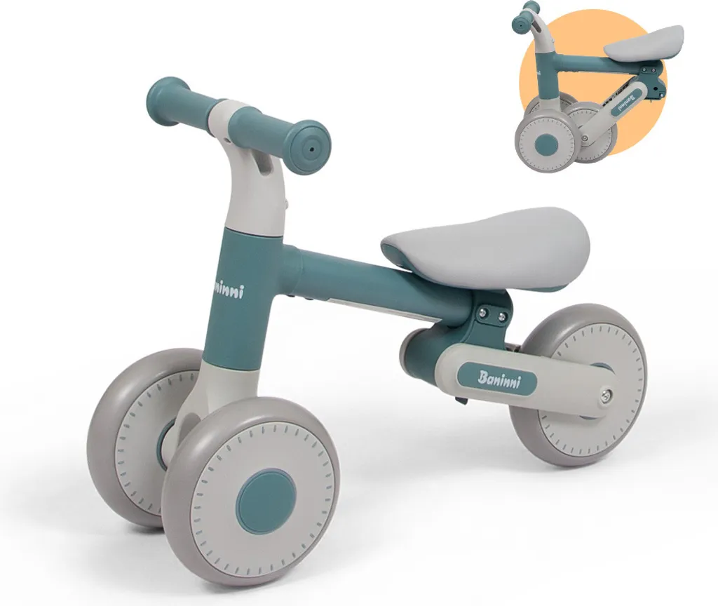 Vélo Pliable Enfant Baninni Azura Bleu et Gris Compact et Léger