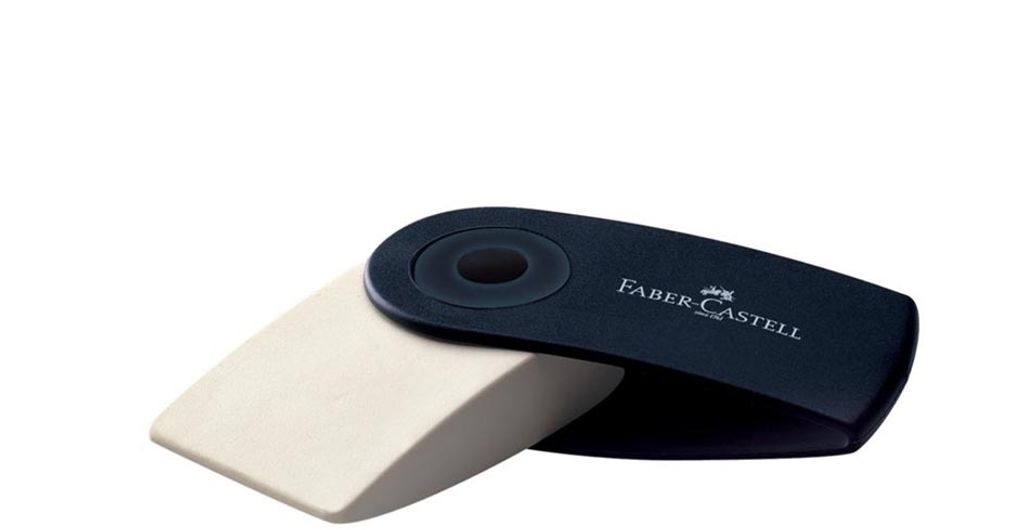 FABER-CASTELL Kunststoff Radierer SLEEVE MINI schwarz Produktbild 