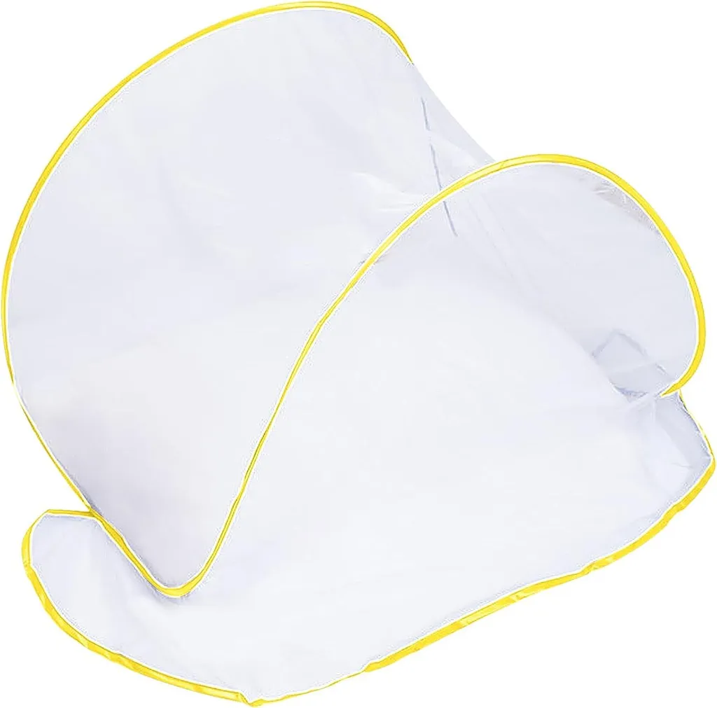 Moustiquaire pliable jaune - Protection légère contre insectes voyage