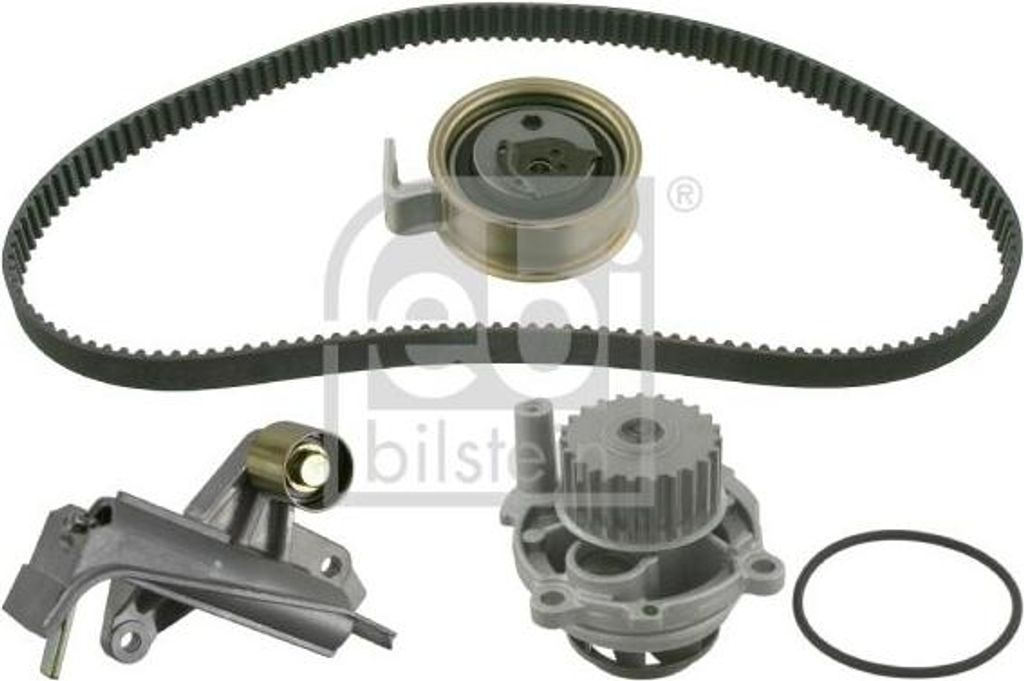 FEBI BILSTEIN 45130 Wasserpumpe + Zahnriemensatz OE 06B109119F kompatibel mit Astra G, Passat 3B, A4 8E