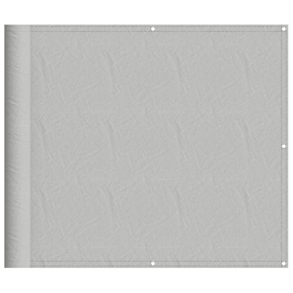 Balkon-Sichtschutz Hellgrau 90x1000 cm 100 % Polyester-Oxford