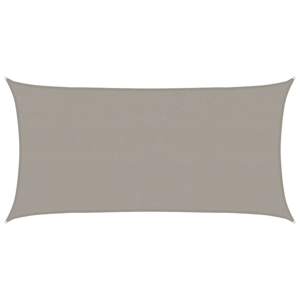 vidaXL Tenda da sole 160 g/m² rettangolare Grigio chiaro Immagine del prodotto 