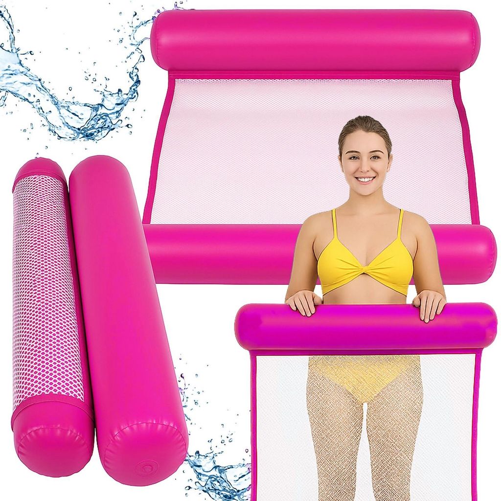 Wasserhängematte Luftmatratze Poolliege Schwimmhamak Produktbild 