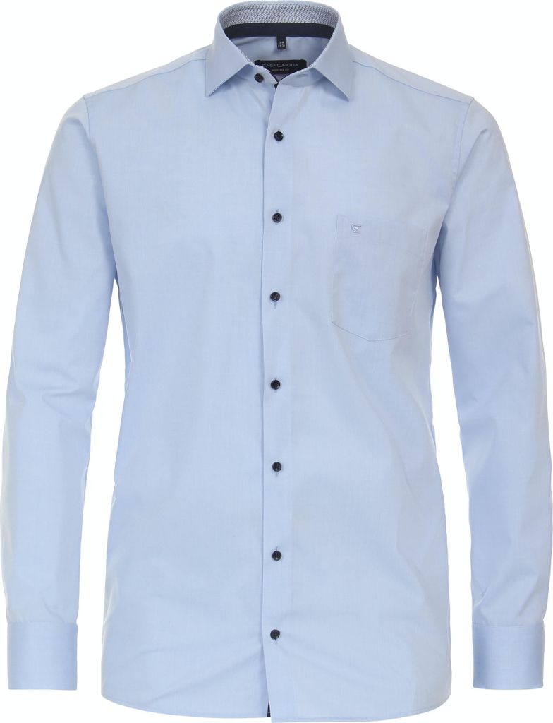 CASAMODA Herren Businesshemd Langarm Kent Modern-Fit Hellblau 40