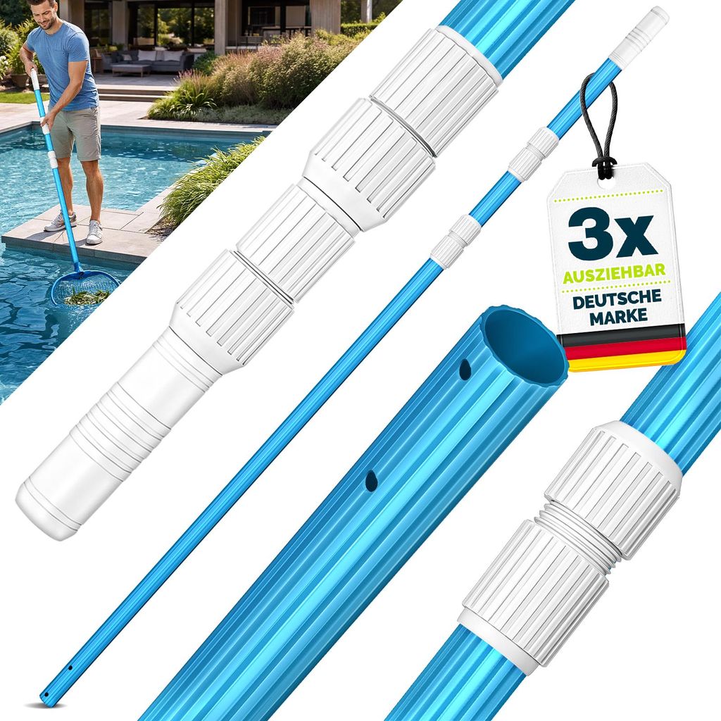 tillvex Pool Teleskopstange 1,20 - 3,60m | Aluminium Produktbild 
