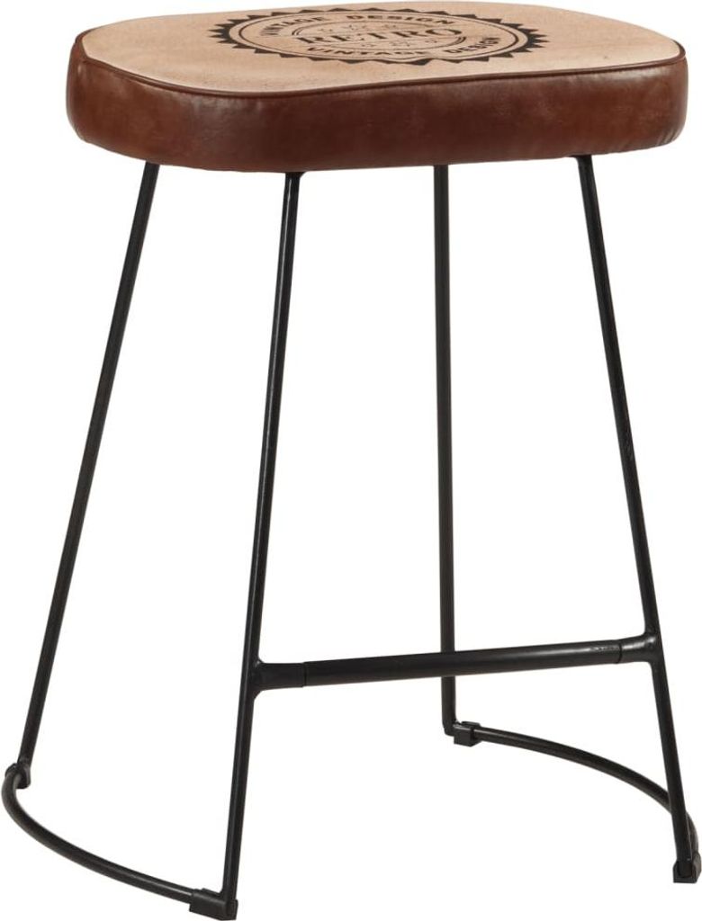 vidaXL Barhocker 2 Stk. Dunkelbraun 40x29,5x53 cm