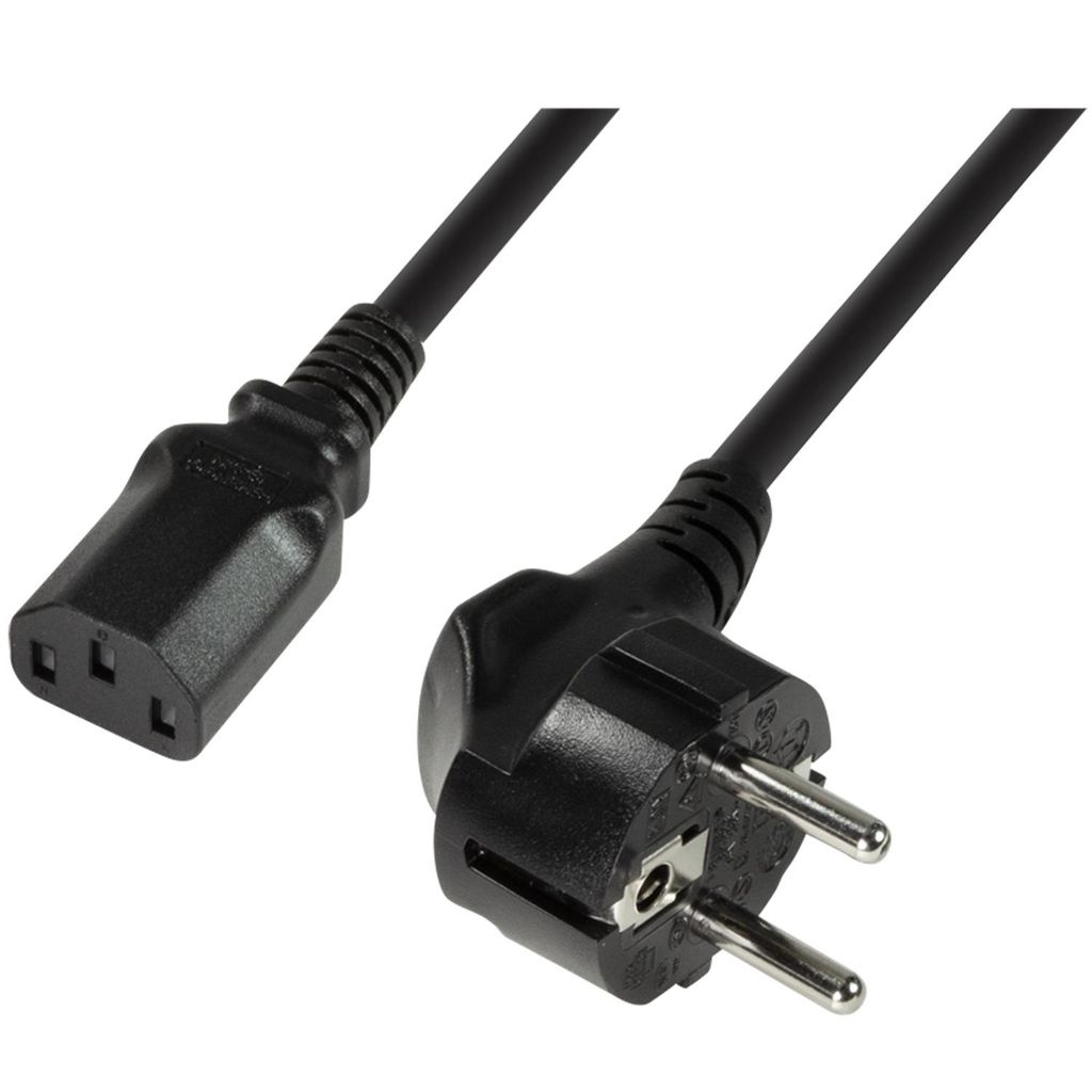 LogiLink Stromkabel - power IEC 60320 C13 zu power CEE 7/7 Produktbild 