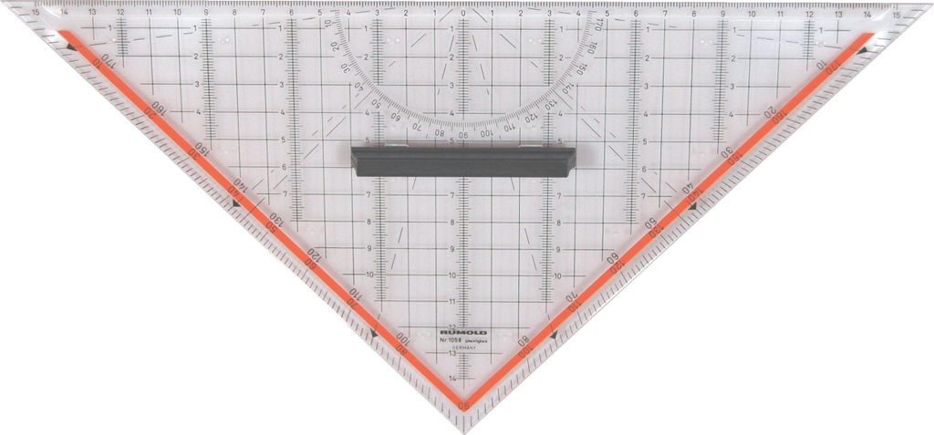 RUMOLD triangolo da disegno 1058 325cm vetro acrilico Immagine del prodotto 