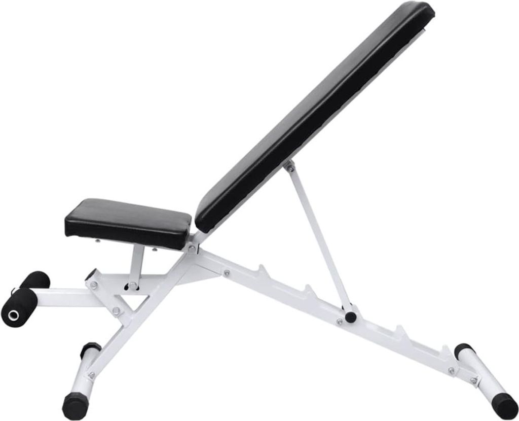 vidaXL Hantelbank mit Langhantel und Kurzhantel Set 30,5 kg