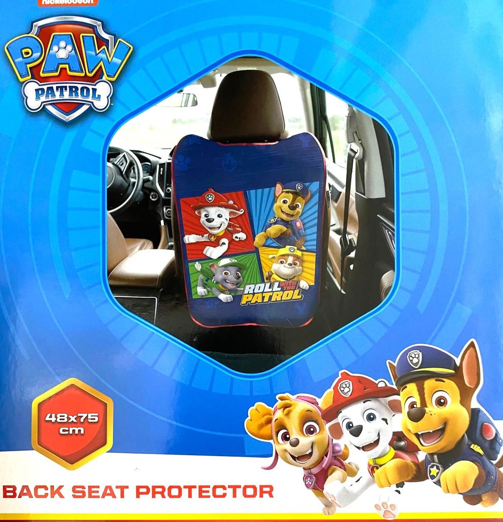 Paw Patrol Gurtpolster - Sicherheitsgurt Cover Mit Marshall & Chase, Blau, Für Kindersitze