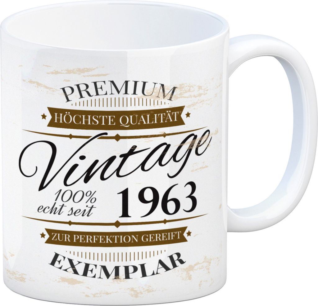 Vintage Tasse 100% echt seit 1963 Kaffeebecher Produktbild 