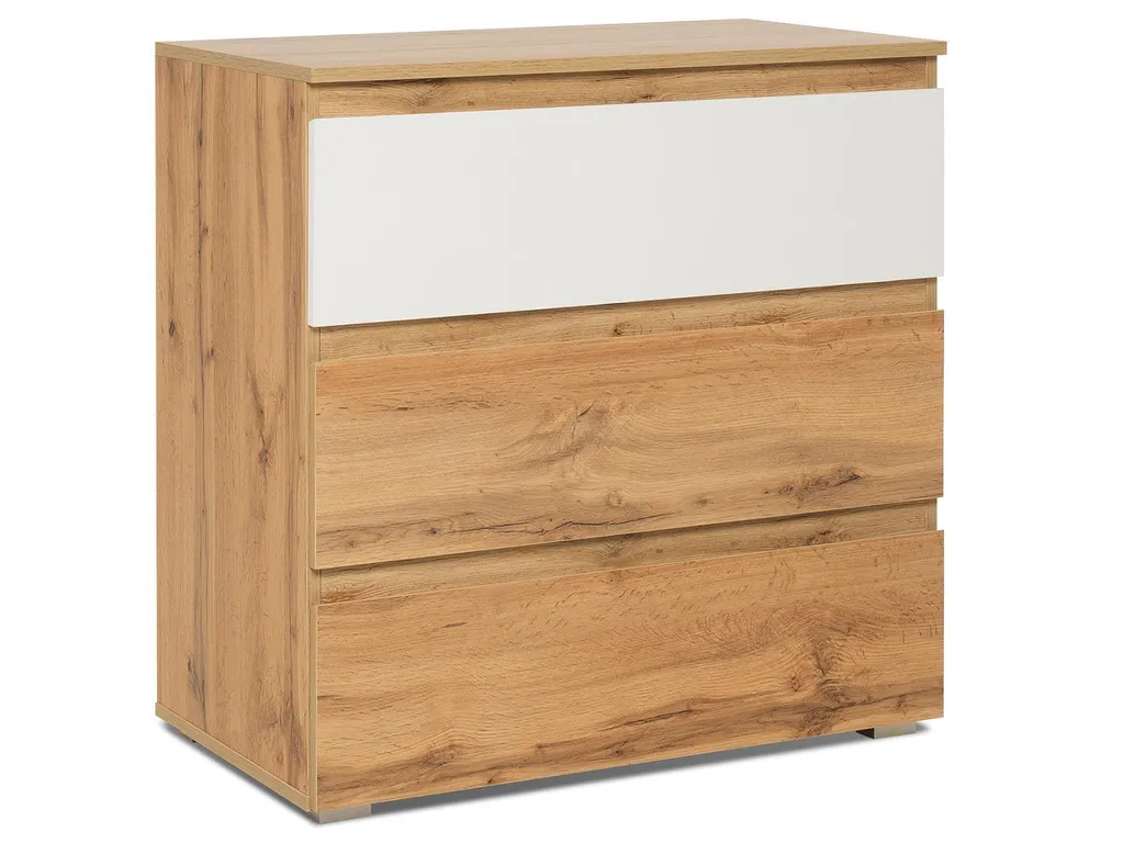Commode de Chambre Ravenna 80x80x45 cm - Rangement Idéal Petit Espace