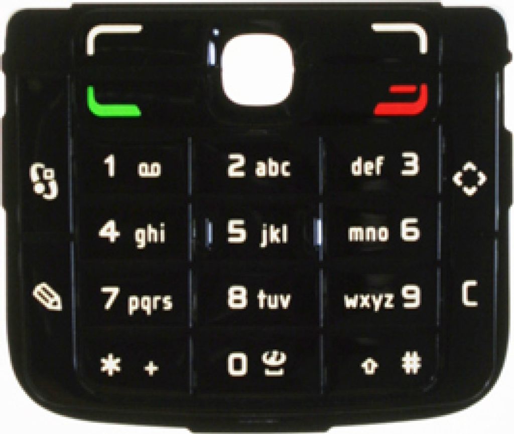 Nokia N77 Tastenmatte/Tastatur warm graphite