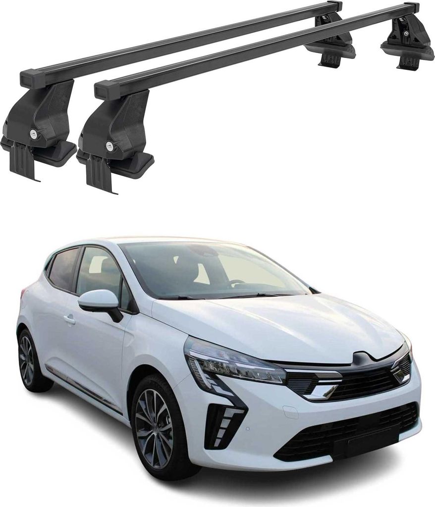 Menabo Dachträger für Mitsubishi Colt VII Schrägheck 2023-2025 Stahl Schwarz 2x