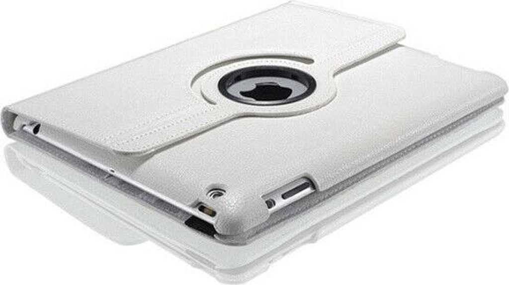 Tasche für Apple iPad Smart Case Schutz Hülle Etui Tasche Bumper Flip Cover 360° Apple iPad mini 1/ 2 / 3 Weiß
