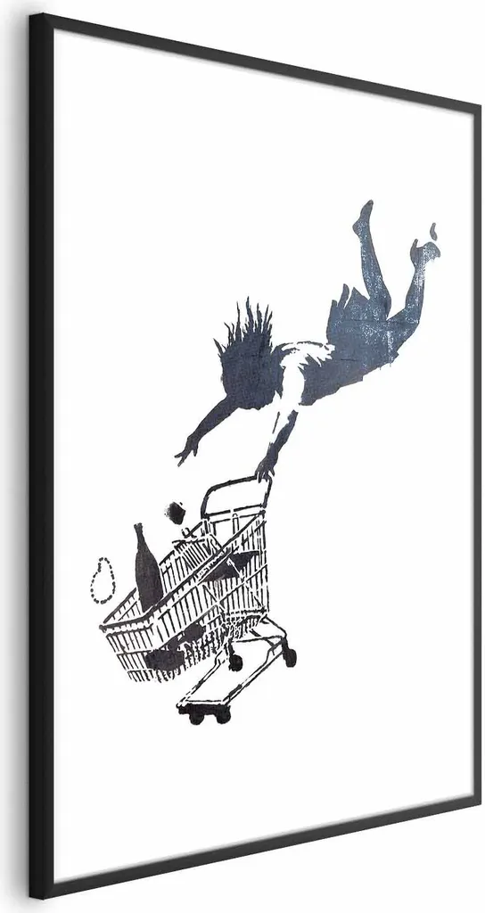 Offerta Poster Shopping Frenzy 60x90 cm Cornice Nera Inclusa