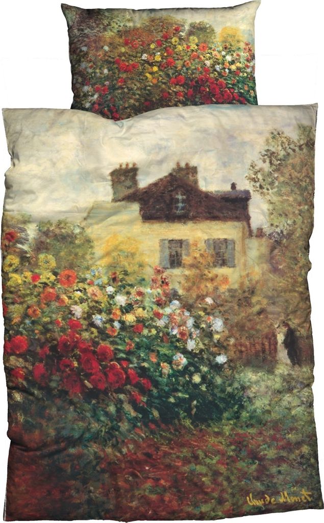 Claude Monet Bettwäsche Künstlerhaus Multi Satin 135 cm x 200 cm