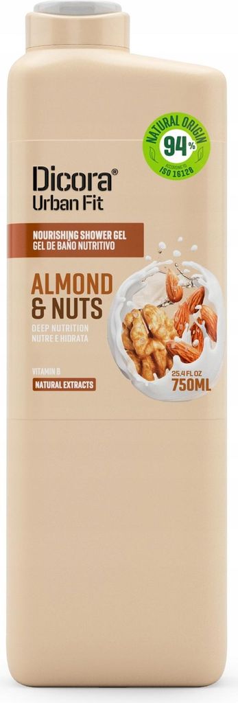 Dicora Urban Fit Duschgel Mandeln und Nüsse 750 ml