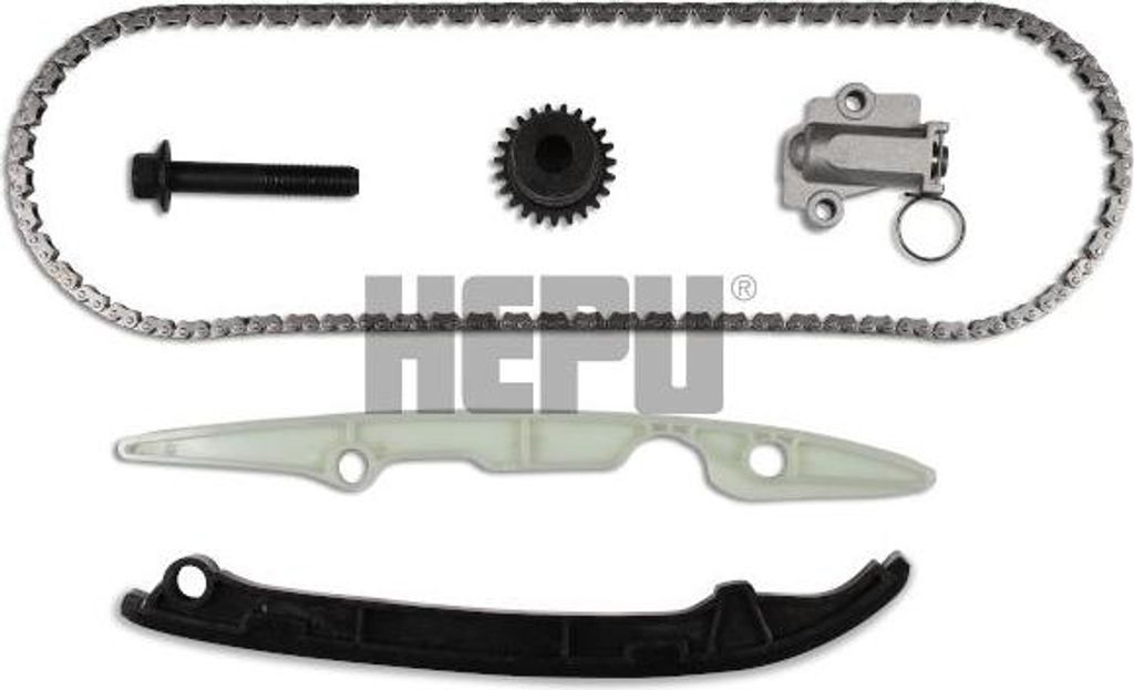 HEPU 21-0462 Steuerkettensatz OE kompatibel mit Ypsilon, Punto, Panda, 500L, 500C, 500, Mito
