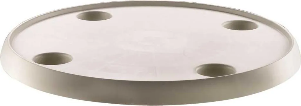 Plateau de Table Rond Argent Vetus Idéal pour Réceptions et Fêtes