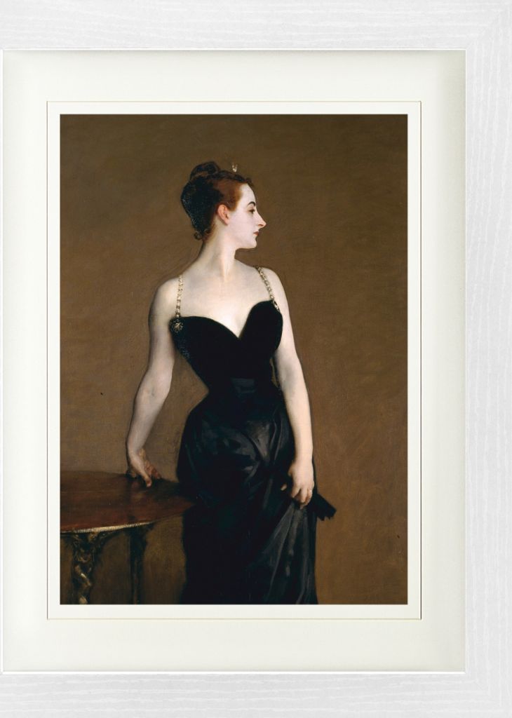 John Singer Sargent Gerahmtes Bild Mit Edlem Passepartout | Wand-Bilder | Im Bilderrahmen - Portrait Der Madame X , 1883 (40 x 30 cm)