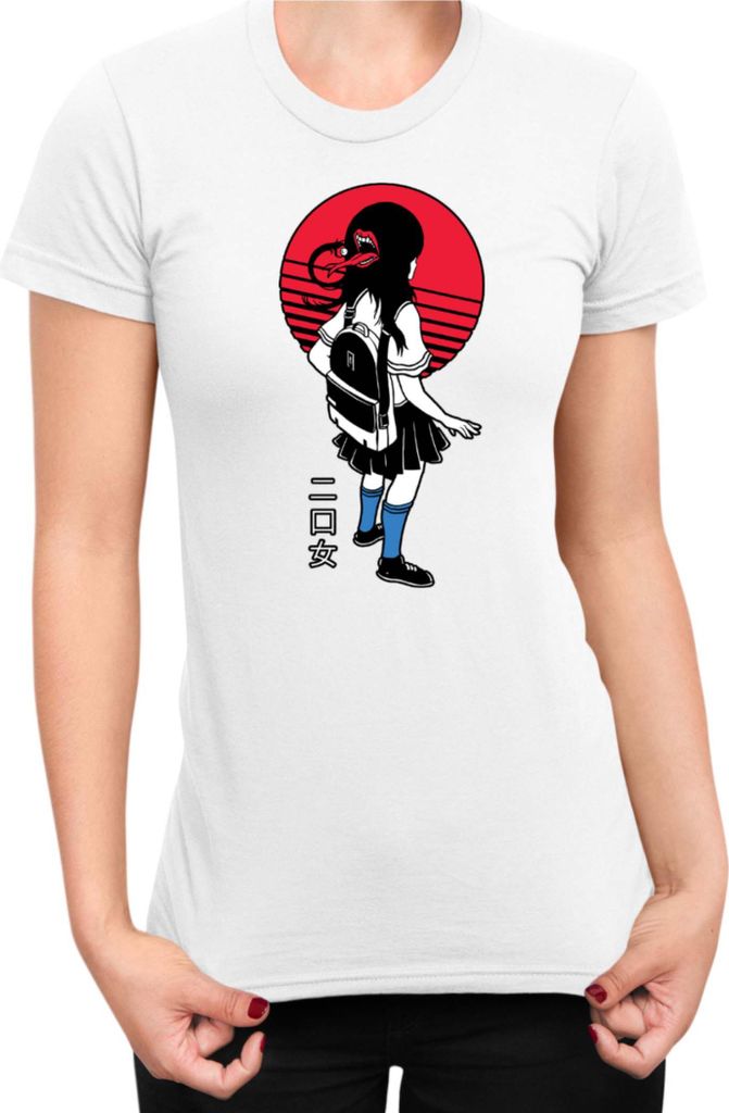 Damen T-Shirt Manga Japan Anime Comics Animation In-Spectre Kyokou Suiri, Lady L / Weiß