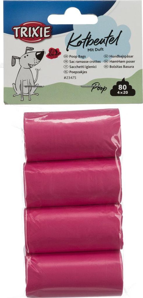 Bolsas para excrementos de perros, con aroma, color rosa, 4 Imagen del producto 