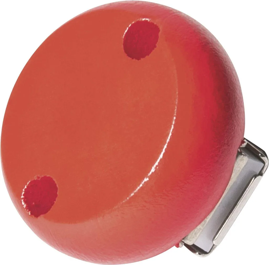 Clip bois rouge 30 mm pour créer une attache-sucette bébé personnalisée