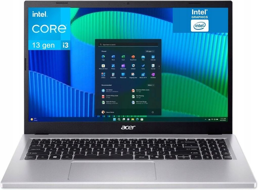 Laptop Acer 15.6'' Extensa 15 FHD IPS i3-1315U 8GB 256GB Zdjęcie produktu 