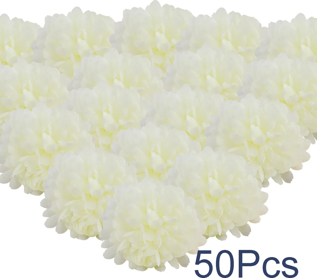 50 Fleurs de Souci Artificielles en Vrac Orange pour Décoration Diwali