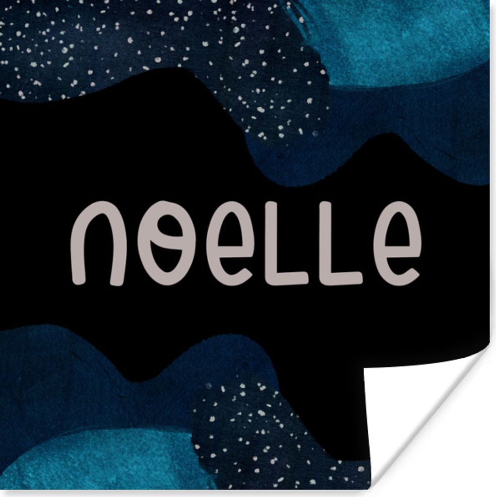 MuchoWow Poster Noelle - Pastell - Mädchen 30x30 cm - Wandposter - Printing