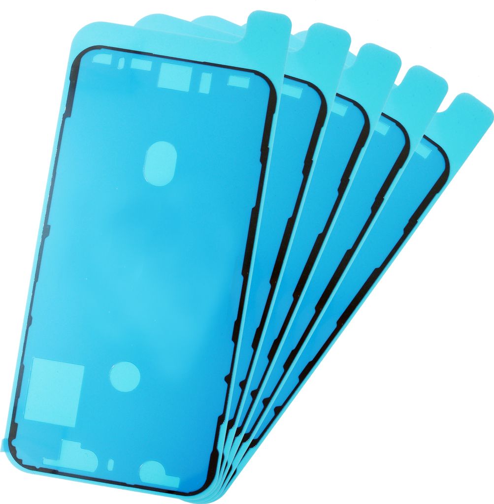 5x iPhone XS Rahmen LCD Display Kleber Schwarz Dichtung Klebefolie Wasserdichtung Neu