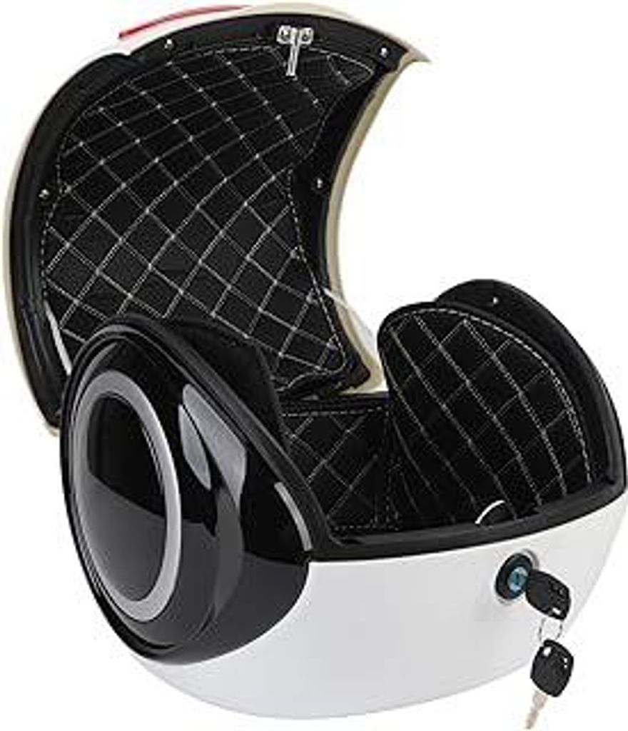 aqxreight 32L Motorrad -Top -Hülle, ABS Leichtwasser Tragbarer Kofferspeicher für Elektrofahrradscooter, Geeignet für Motorräder mit Heckgepäc...