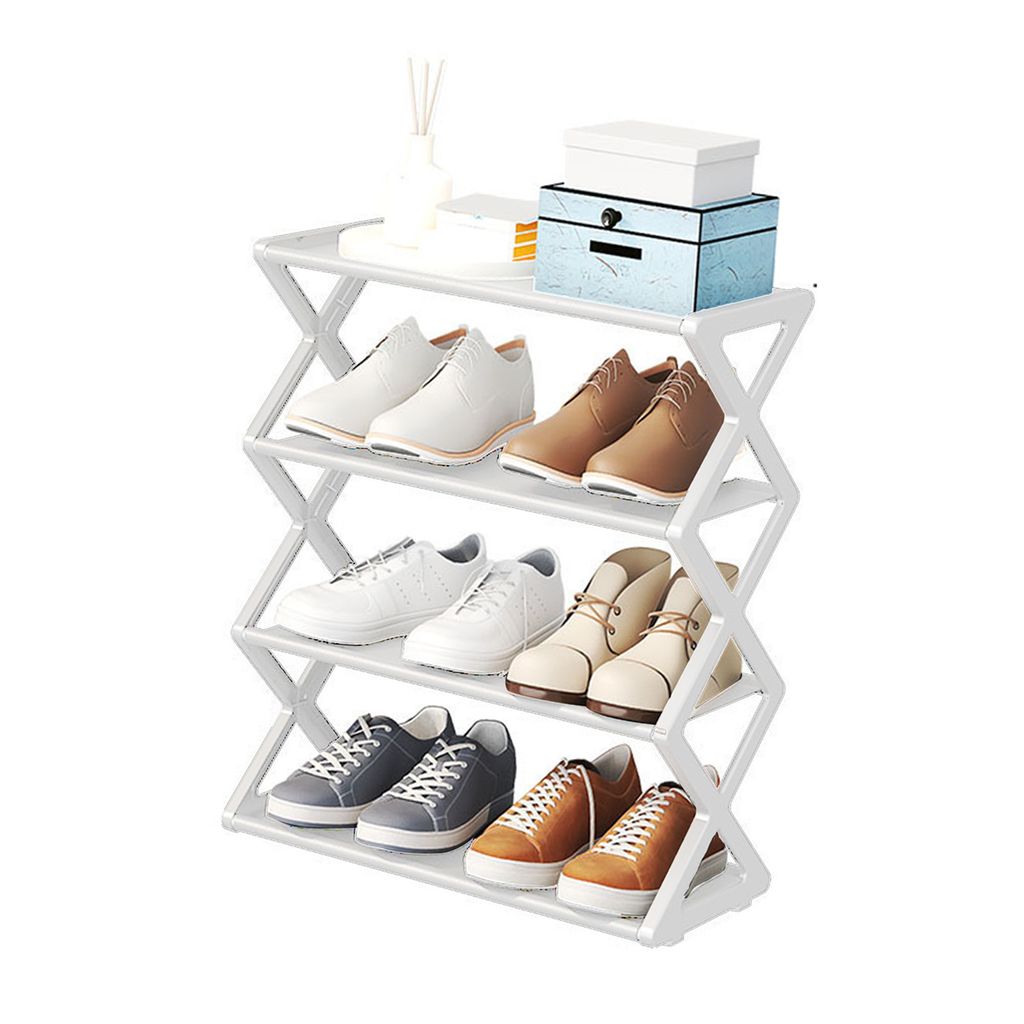 Faltbares Schuhregal mit 4 Ebenen, platzsparend, Produktbild 
