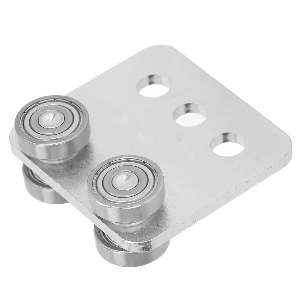Assemblage de Chariot Robuste à Double Rouleau pour Guidage Fluide 60mm - 3