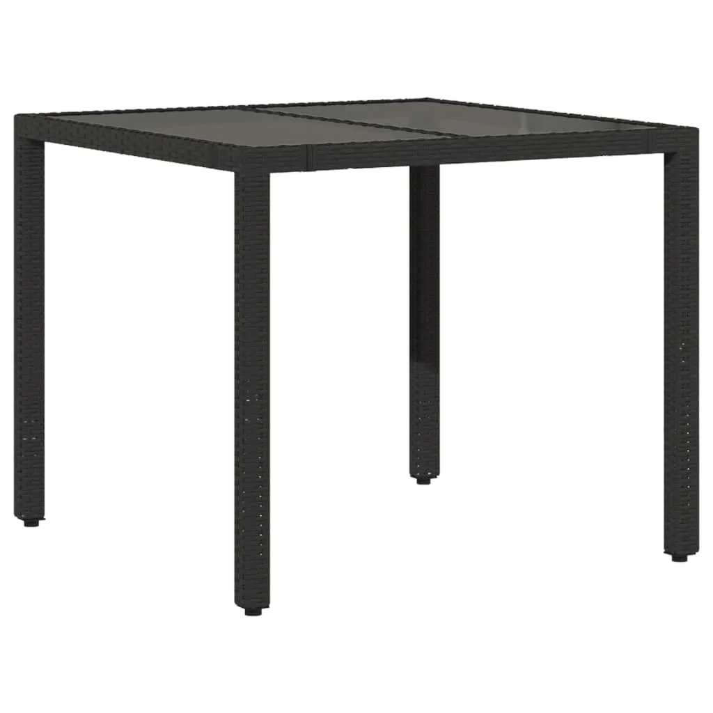 Table de jardin pour 4 personnes idéale petit espace et balcon noir