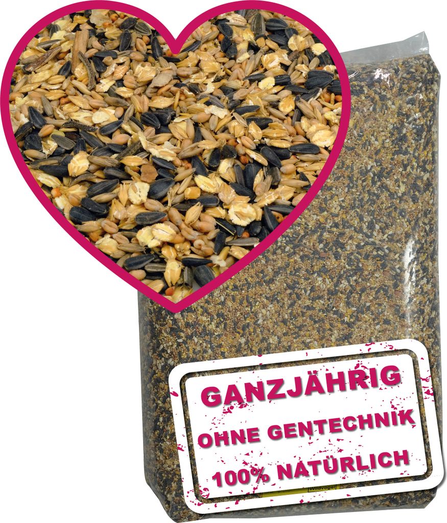 Wildvogel Vital BASIC von MeinWildvogel - 15 kg Streufutter für Vögel, das ganze Jahr über geeignet, perfekt für kleine und große Vögel in G...