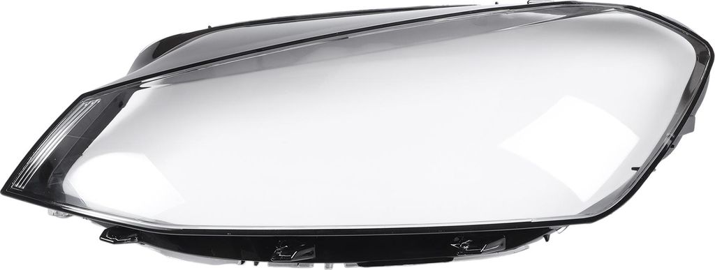 Scheinwerferabdeckung Scheinwerfer Linse Klar Abdeckung Nr. 5GM941005 für VW Golf 7 2014-2017 Schwarz, Klar PC 1 Stück Vorne Links Auto
