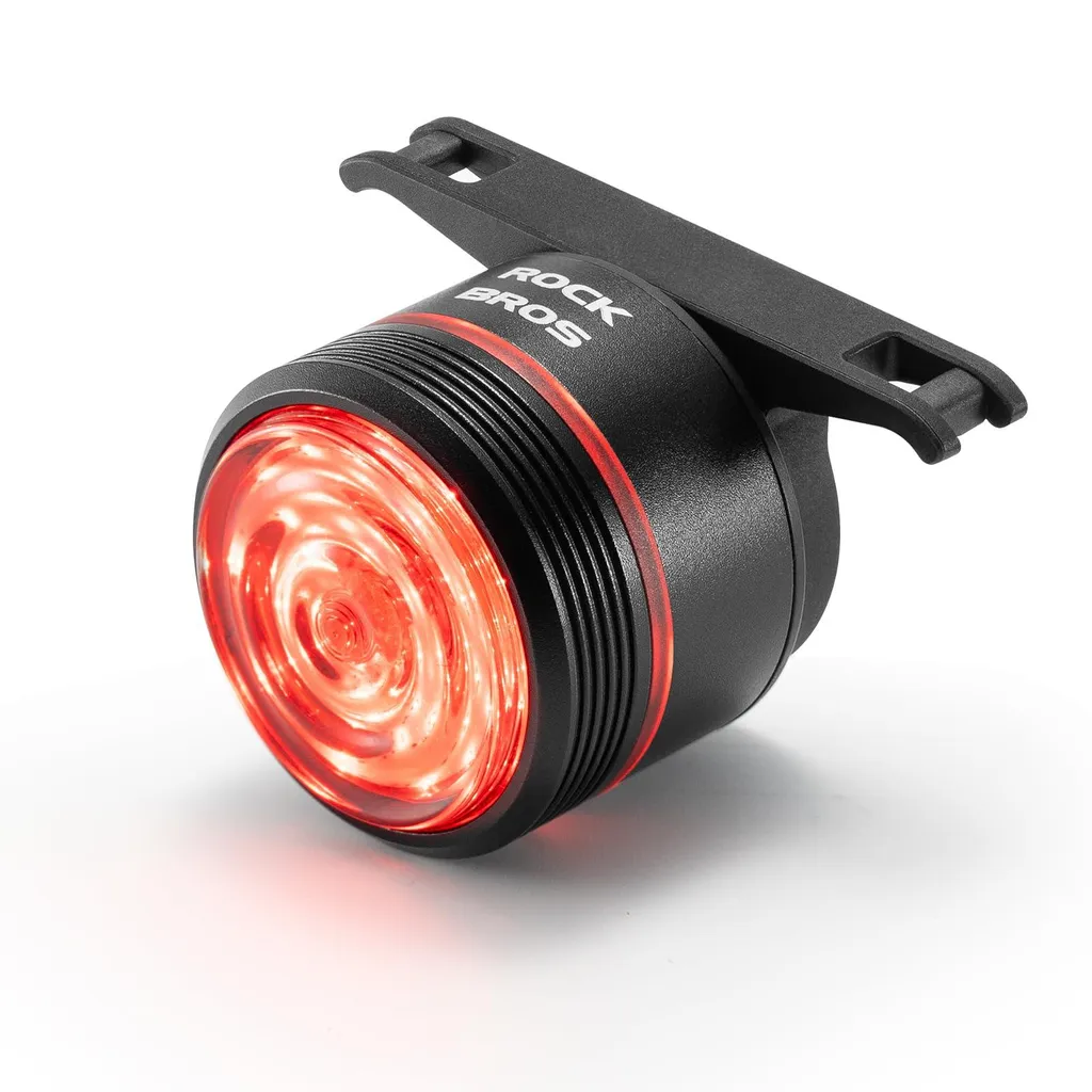 Feu Arrière Vélo Étanche IPX6 Rechargeable USB-C avec Stop Automatique LED