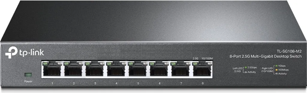 Switch Ethernet 2.5G TP-LINK TL-SG108-M2 contre les lenteurs