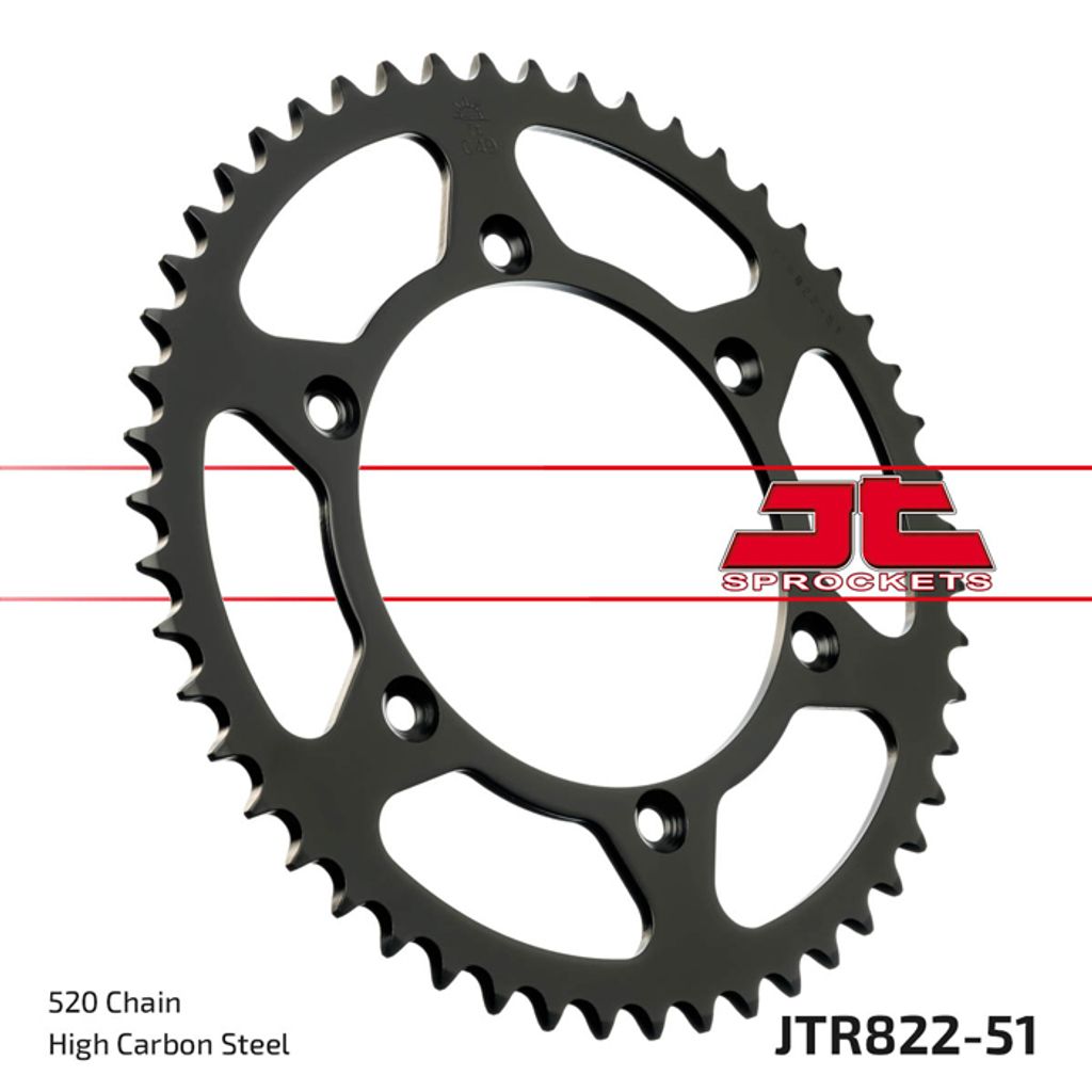 Kettenrad mit 51 Zähnen und einer Kettenteilung von 520, SW Modellvariante