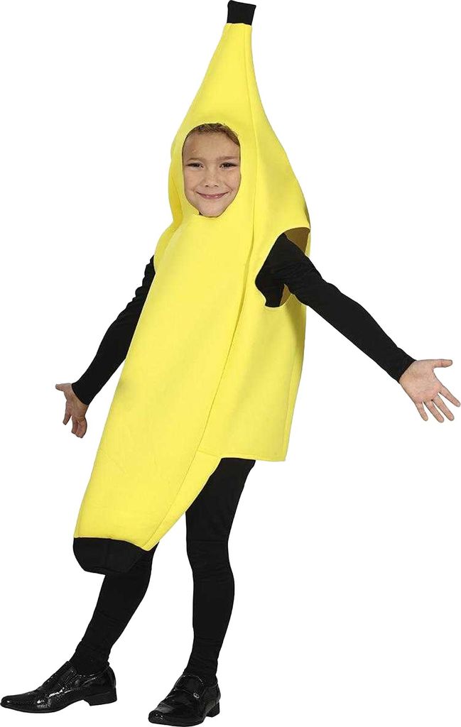 Fiestas Guirca - Banane-Kostüm für Kinder FG1026 (104-116) (Gelb)