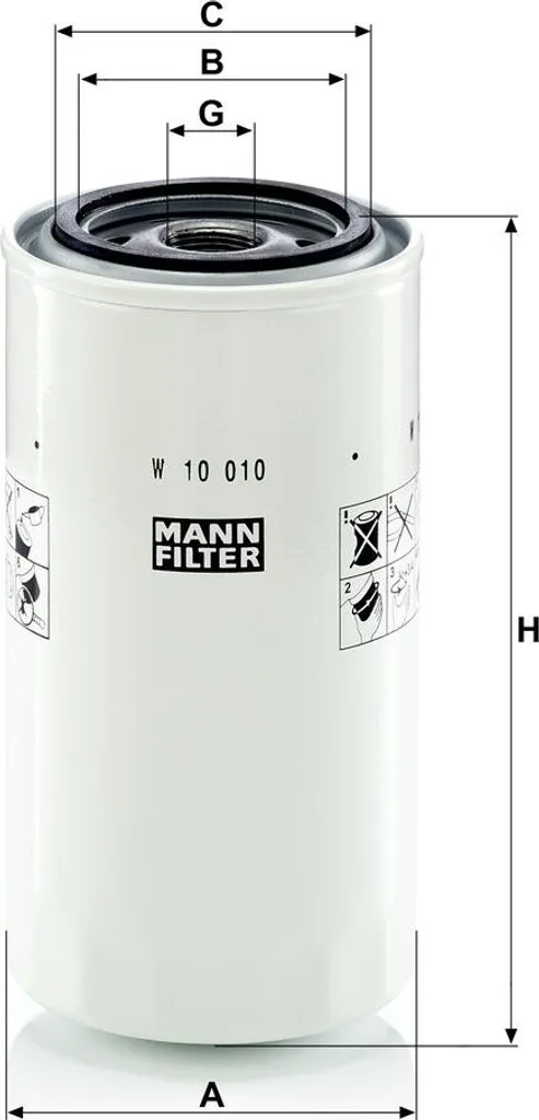 Filtro Separatore Olio MANN W 10 010 - Massima Efficienza Motore