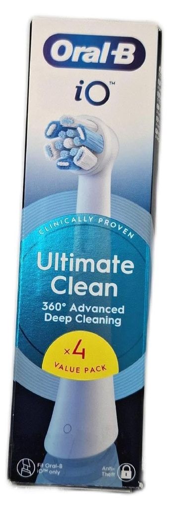 Oral-B iO Ultimate Clean -vaihtoharjat, valkoinen, 4 kpl Immagine del prodotto 